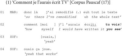 Multimodal Practice for Mobilizing Response: The Case of Turn-Final Tu Vois ‘You See’ in French Talk-in-Interaction